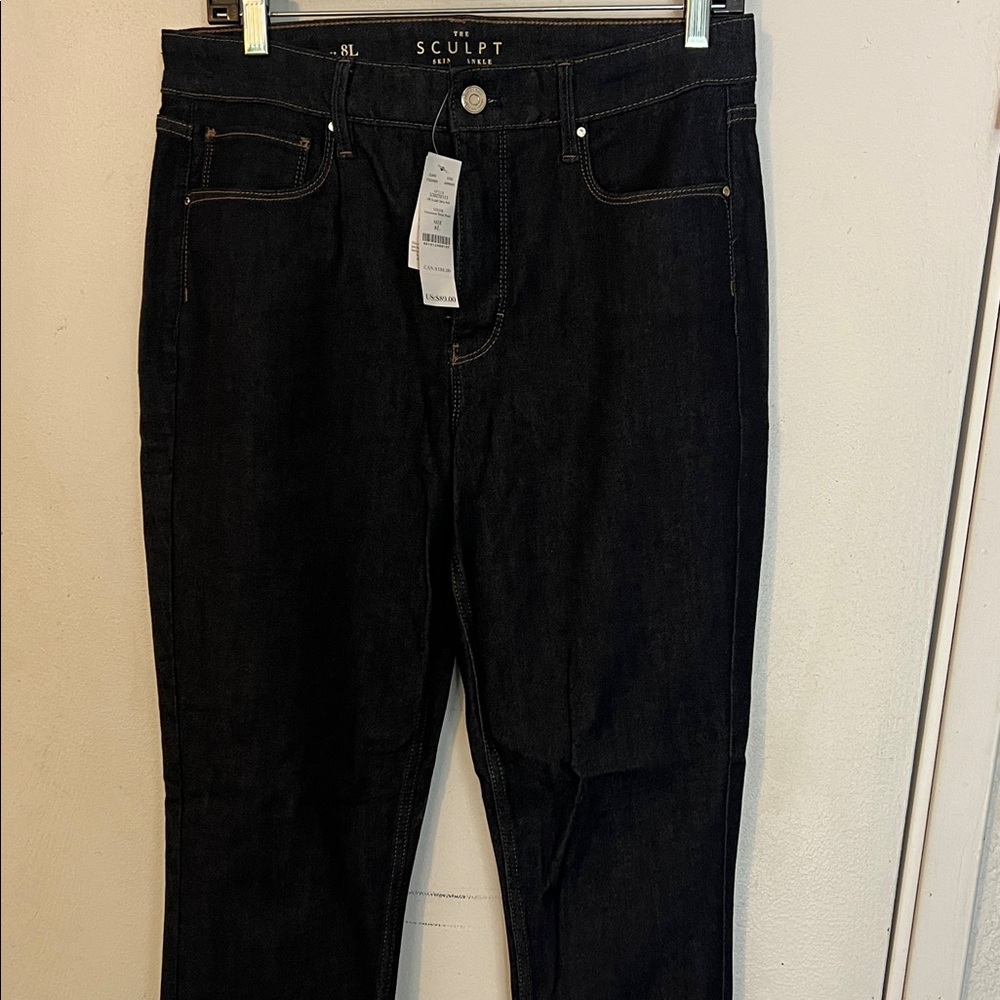 White House Black Market Sculpt Skinny Jeans dark blue denim